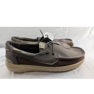 NWT Hey Dude Shoes Wally Welsh Grip Classic Mesh in Mole Brown size 11